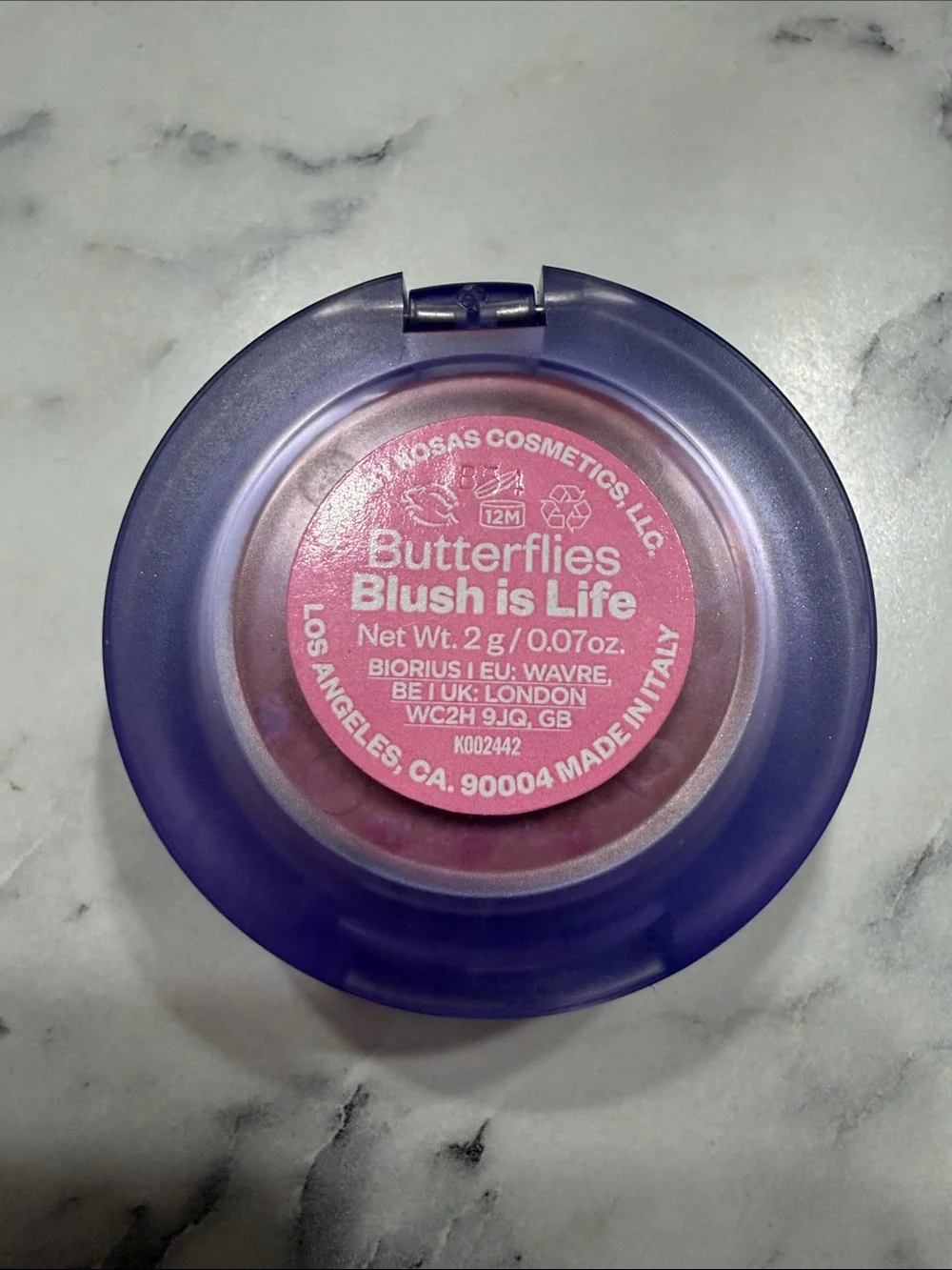New 0.07 oz Kosas mini baked blush in Butterflies
